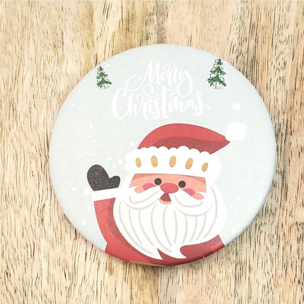 Santa Merry Christmas Compact Mirror